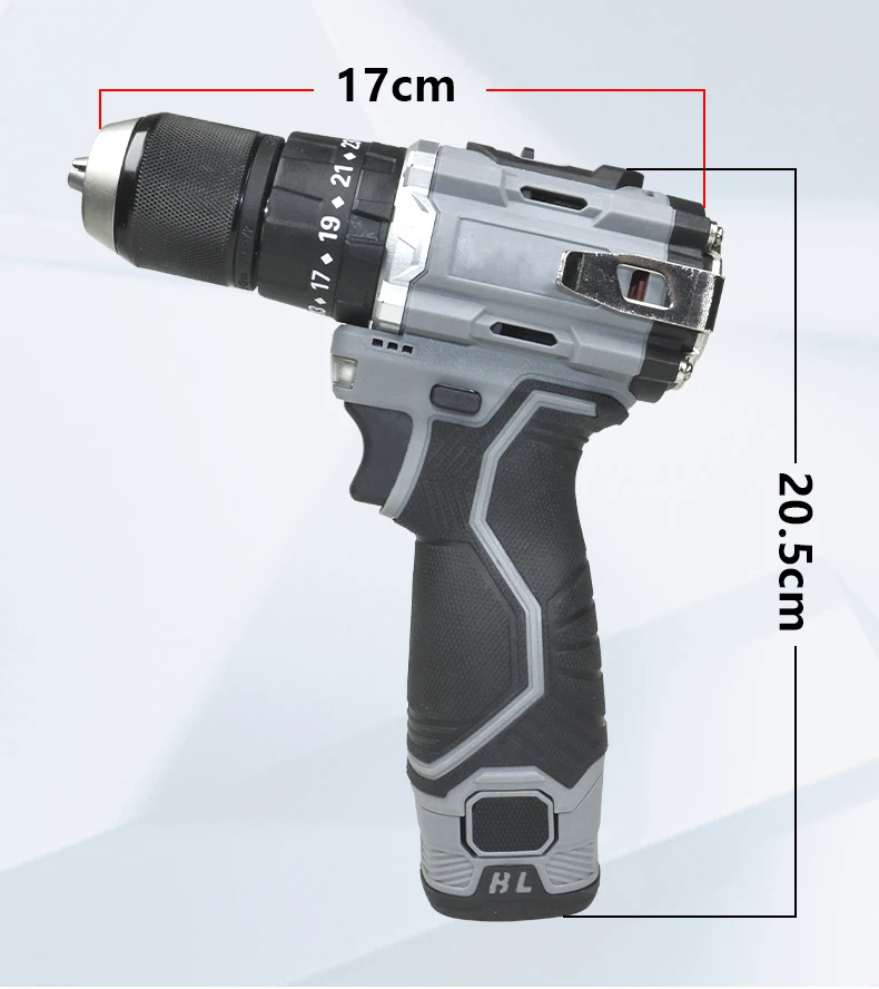 16.8V Gray Lithium Battery Impact Drill Engineered for Heavy-Duty Performance Meet your daily needs at home