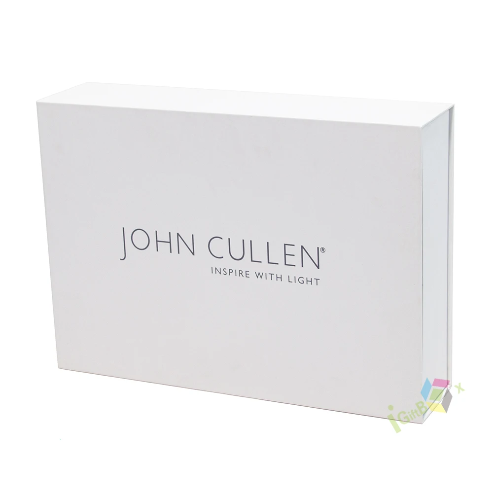 Luxury Book Shaped White Rigid Cardboard Box Packaging Magnetic Gift Boxes with EVA Foam Insert