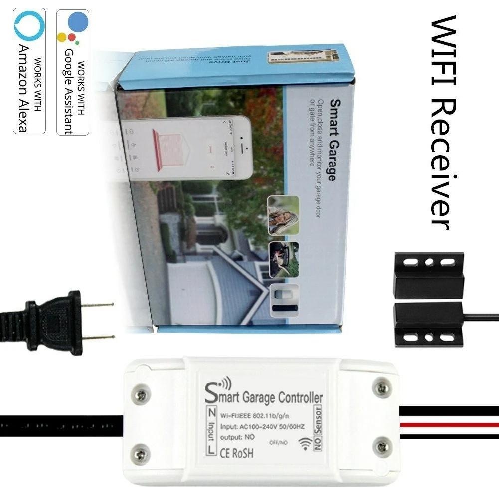 WiFi Smart Switch APP Garage Door Opener Remote Controller for Alexa Google Home