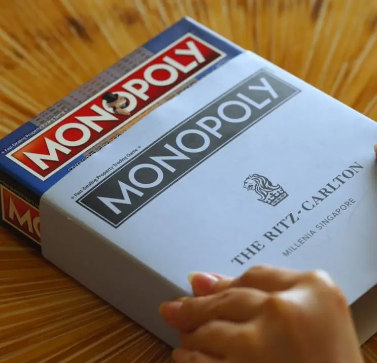 Ritz Carlton X Monopoly Square licensed monopoly boardgame Corporate gift hotel gift