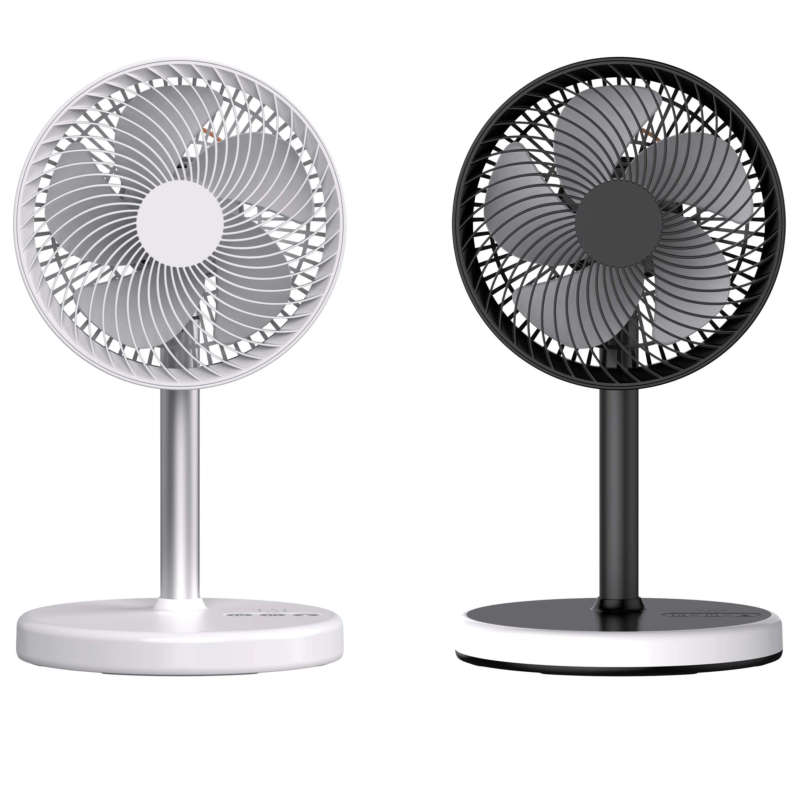 P6 Rechargeable Home Outdoor Portable  Desktop fan Built-in battery rotatable little night light usb fan FACTORY DIRECT SALE