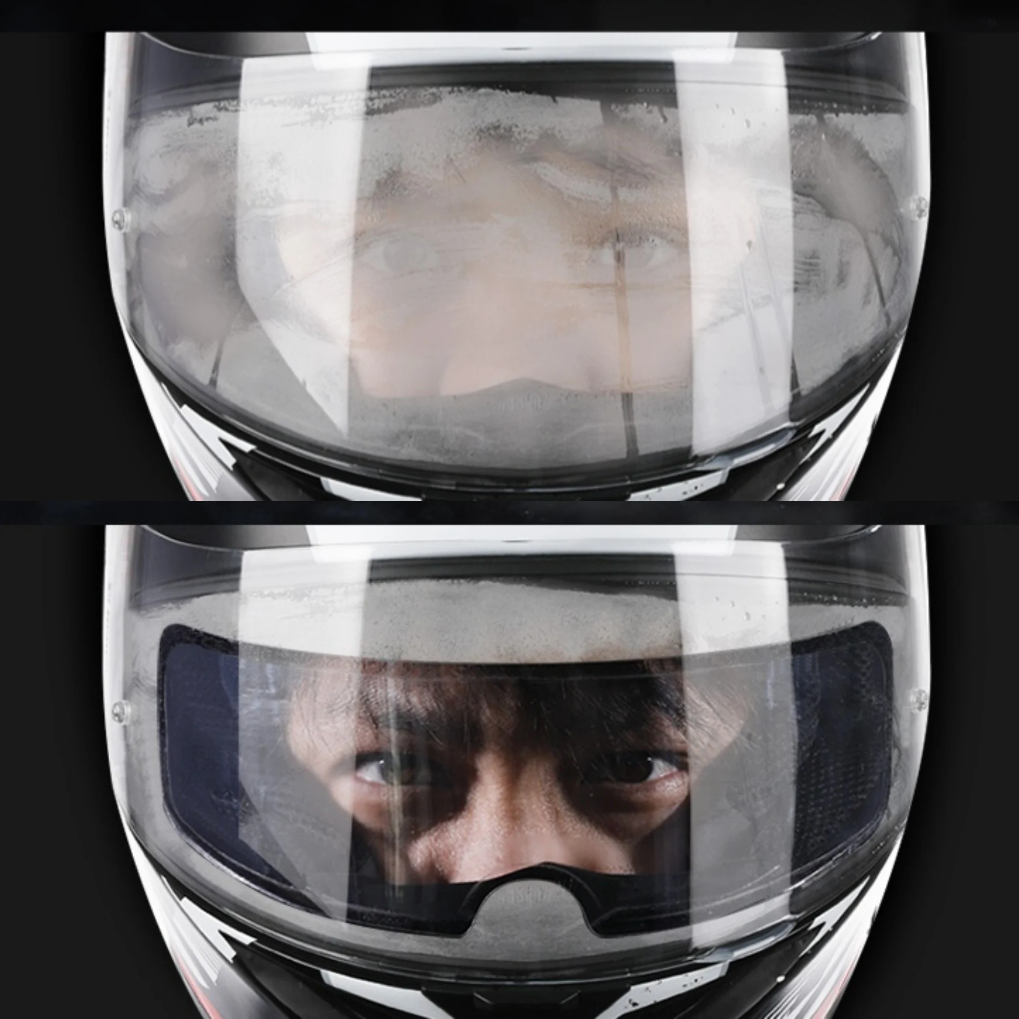 Motorcycle Helmet Lens Antifog Film Antirain Sticker Viso Casco Autocollants pour motocyclettes Etiqueta de motocicleta