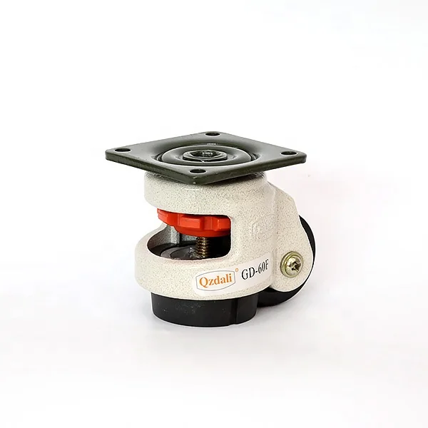 DLPO Leveling Retractable Round Horizontal Adjustment Industrial Aluminum caster wheels