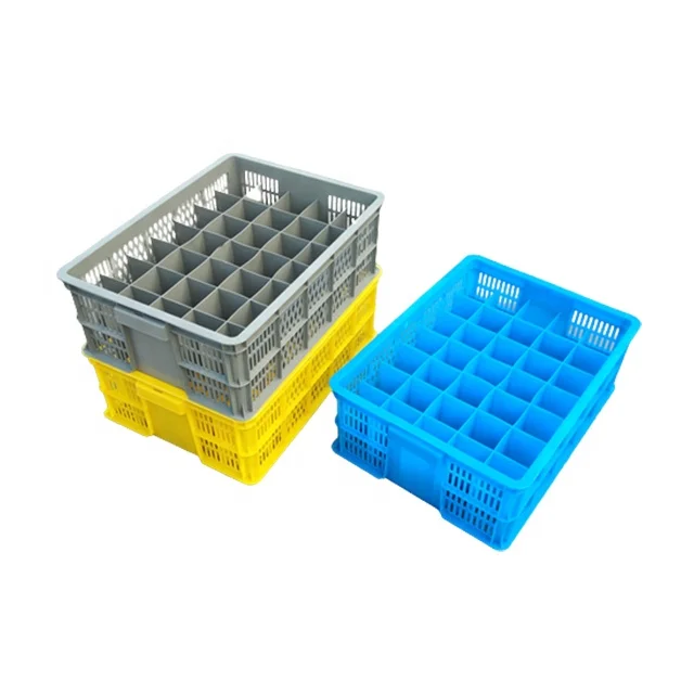 Milk glass cups wine glass plastic storage crates