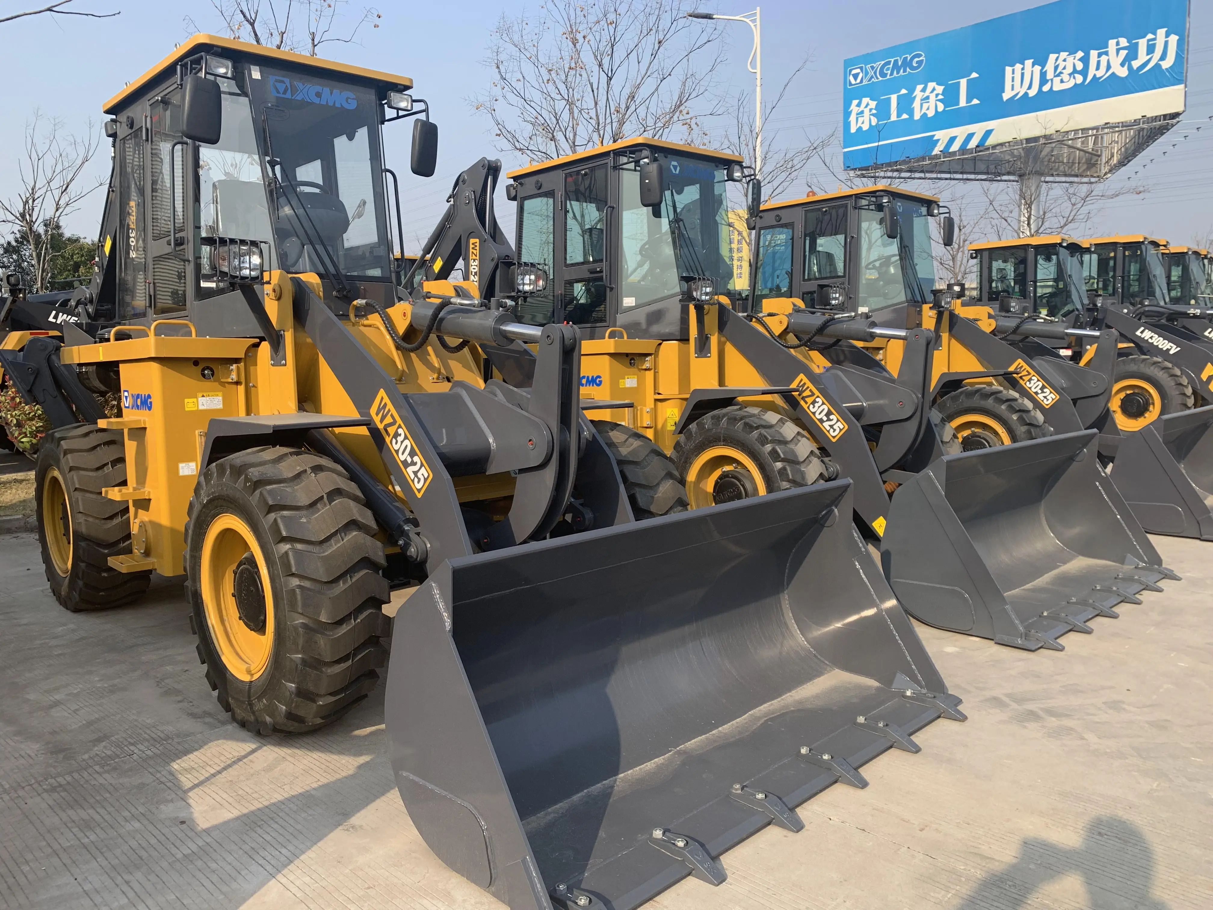 XCMG завод WZ30-25 2 5 тонный мини-4x4 Компактный трактор с погрузчика и экскаватора