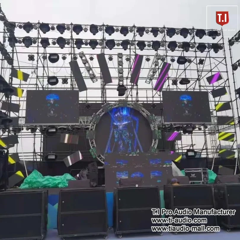 video lighting speakers audio system sound public address system stage truss professional audio