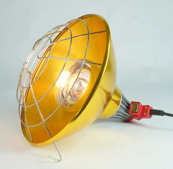 Современный дизайн алюминиевая ПЭТ лампа быстрая Встроенная розетка и переключатель теплоотвод нагревательный абажур