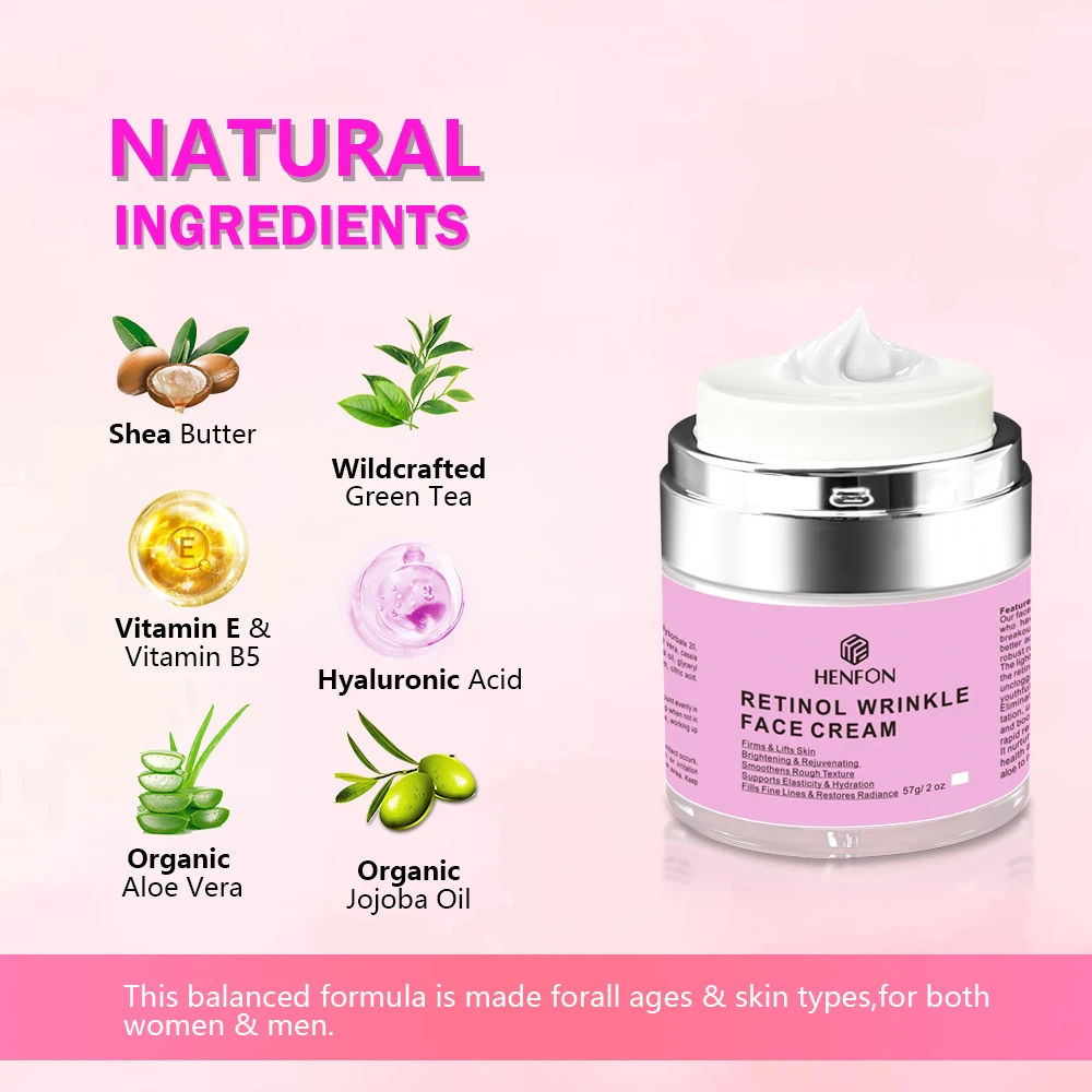 Private Label Retinol Vibrant Glamour Whitening Retinol Face Cream Anti Aging Remove Wrinkles For Skin Whitening