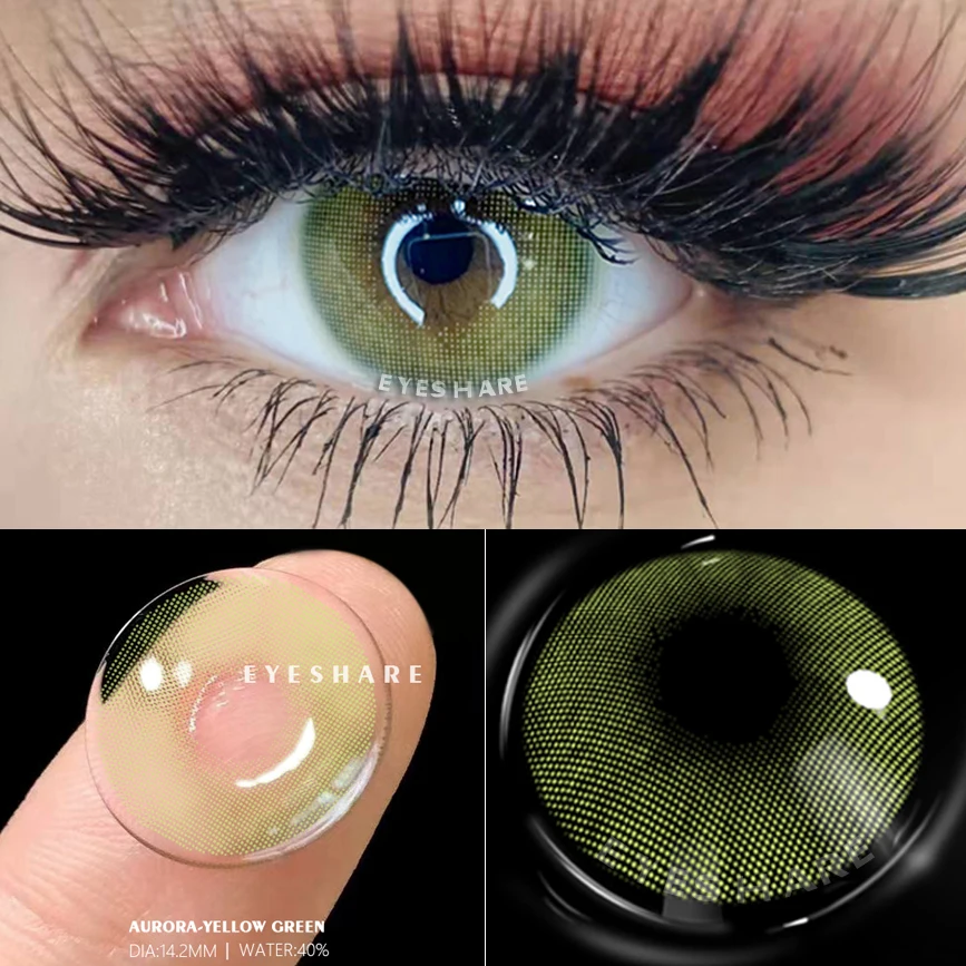 Eyeshare Colored Lens Wholesale Customize Yearly Cosmetic Soft Lenses Case Package Eyes Lenses Color Contact Lenses