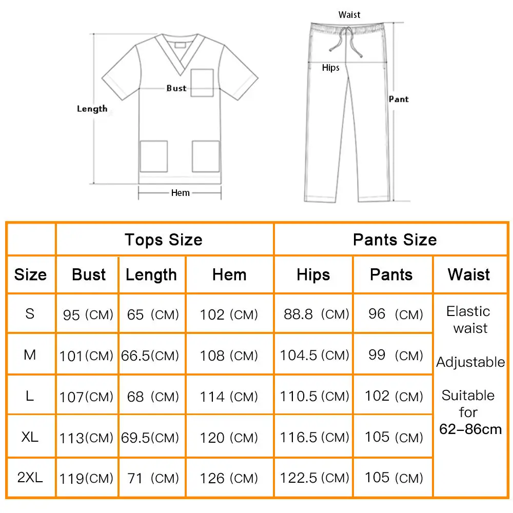 New Design Eco Friendly Stretchy Water Resistant Scrubs Nursing Uniforms Scrubs Medic