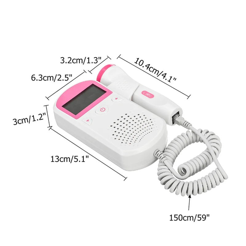pocket  home Best Selling waterproof baby heartbeat Fetal Doppler monitor