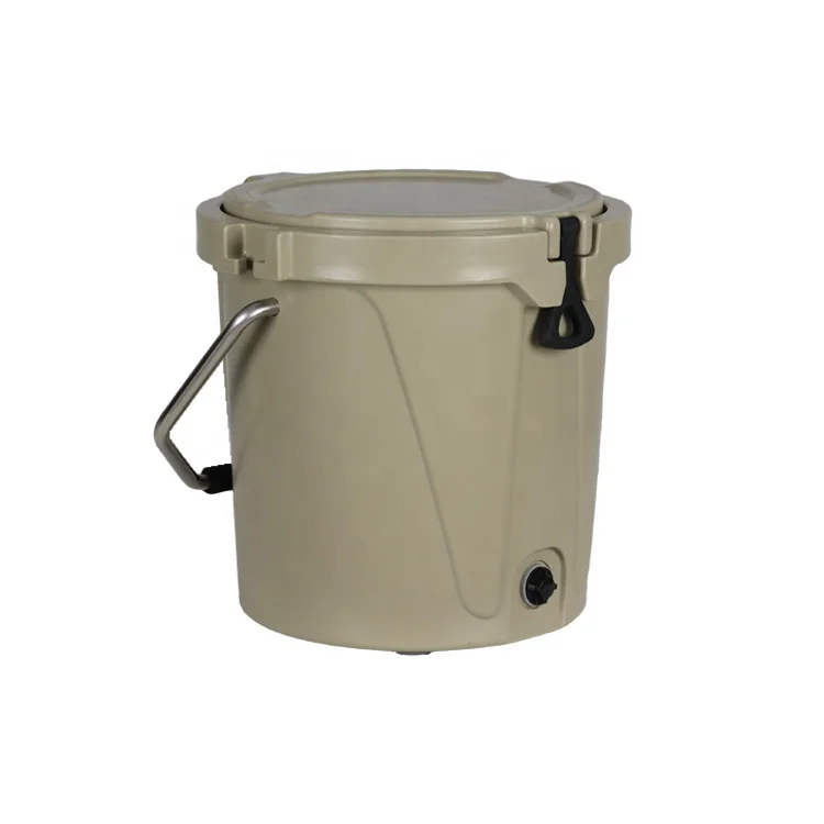 High quality 5 Gallon round standing ice chest hard plastic cooler water cooler bucket