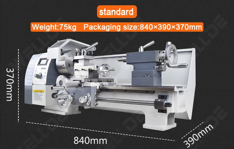 Good quality 38mm Big Bore WM210V Household Mini Lathe Machine Metal Lathe For Hobby