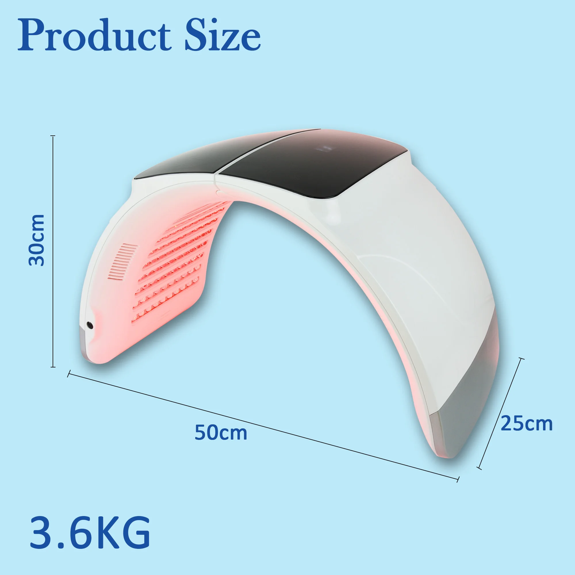 2024 led face light therapy photon red panel machine device infared facial pdt glasses anti-aging