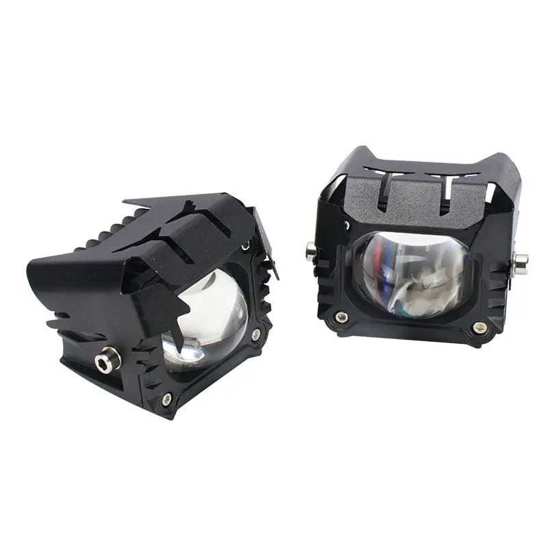 Лидер продаж оптовая цена двухцветные автомобильные аксессуары индивидуальные линзы маска проектор мотоциклов светодиодные фонари