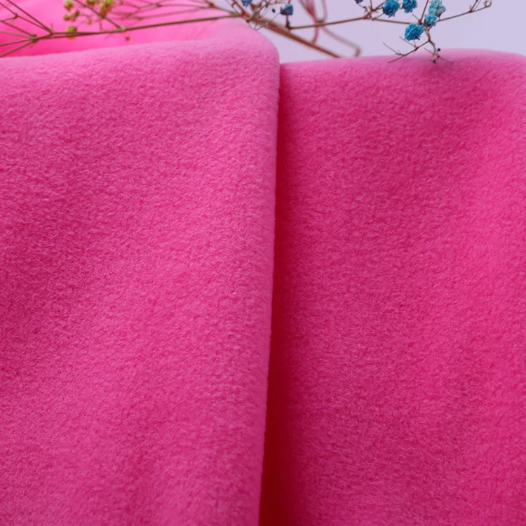 Factory price Anti Pill Super Soft 100% Polyester Micro Brushed  Polar Fleece Fabric for Jacket Garment