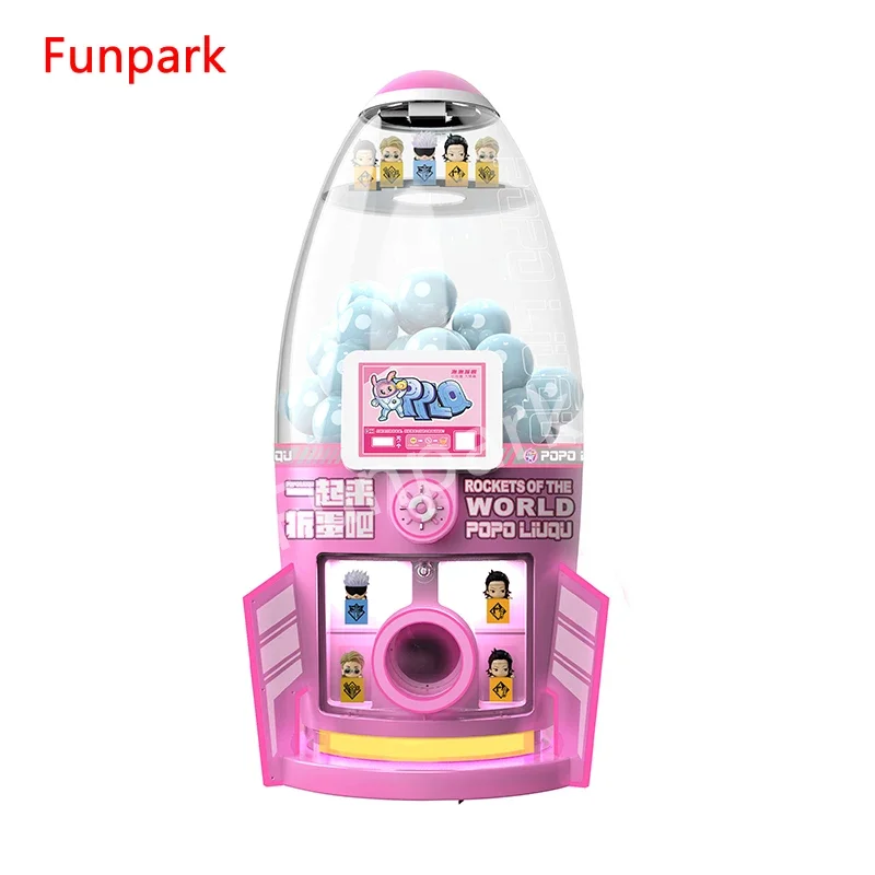Funpark управляемый монетами Gashapon скрученные яйца Gumball капсулы игрушки или надувные шары торговый