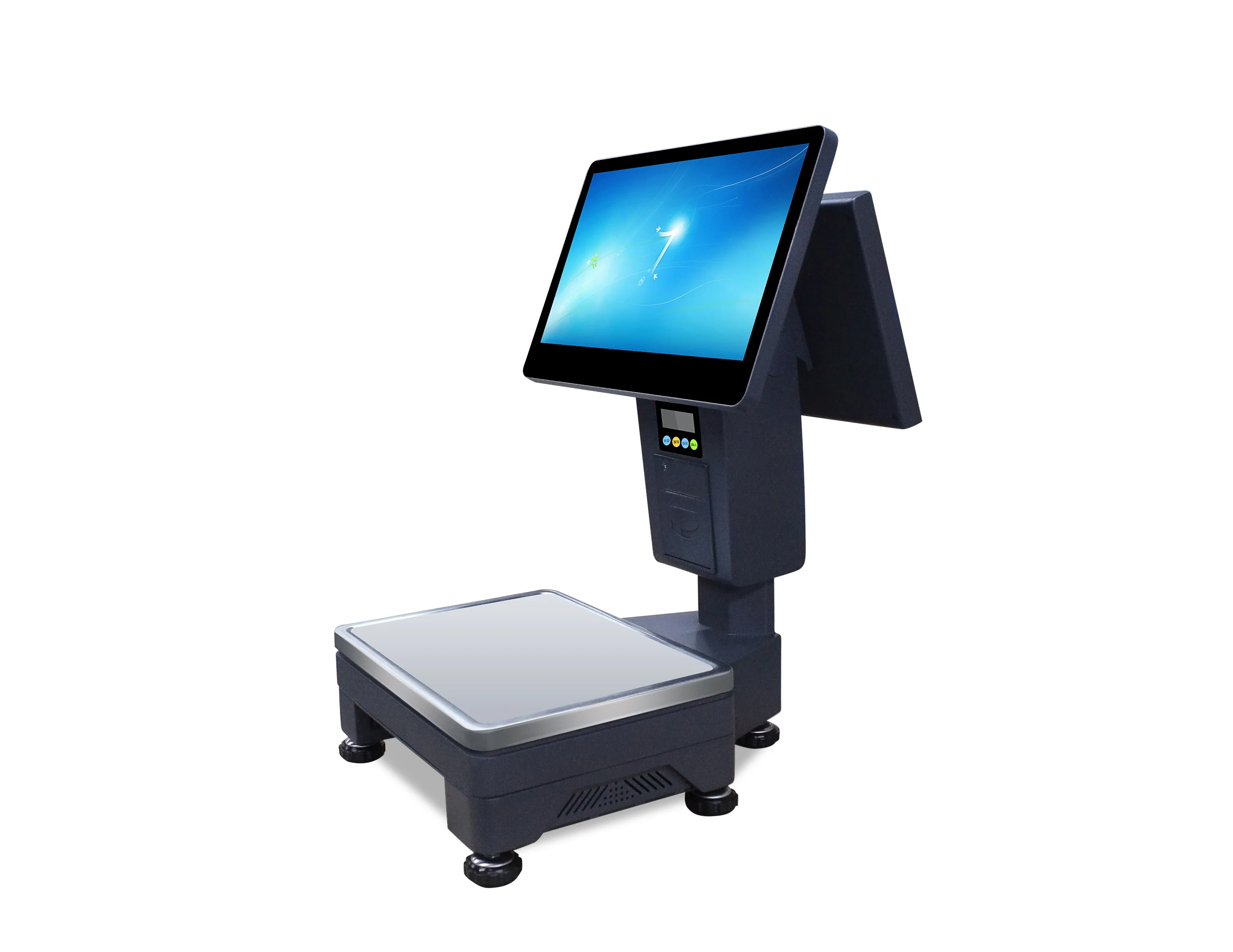 Дешевые товары из Китая, 15/15,6 дюймов двухъядерный двойной экран сенсорный POS весы для wintec