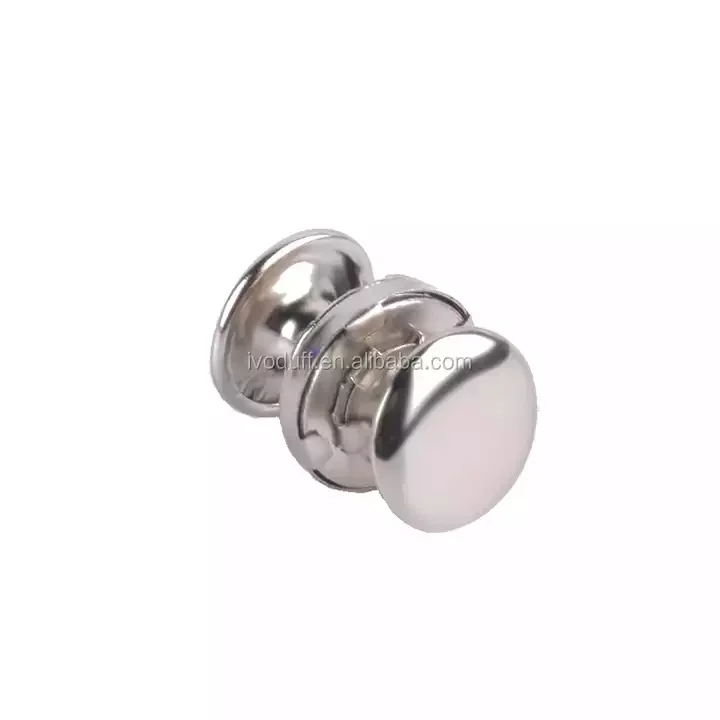 Ivoduff magnetic snaps rivet button 18mm magnetic button double magnet rivet for clothes bag