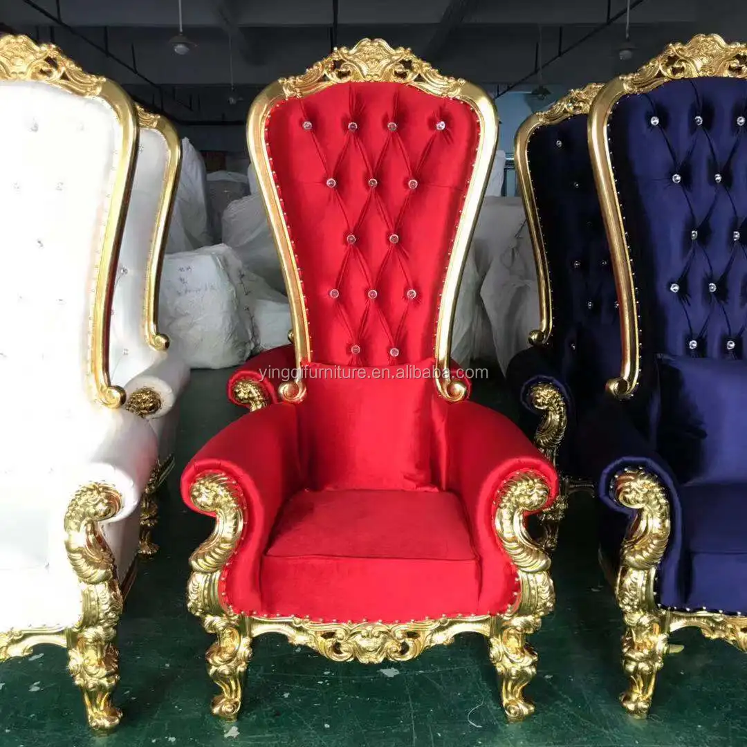 Wedding King and Queen Throne Chairs