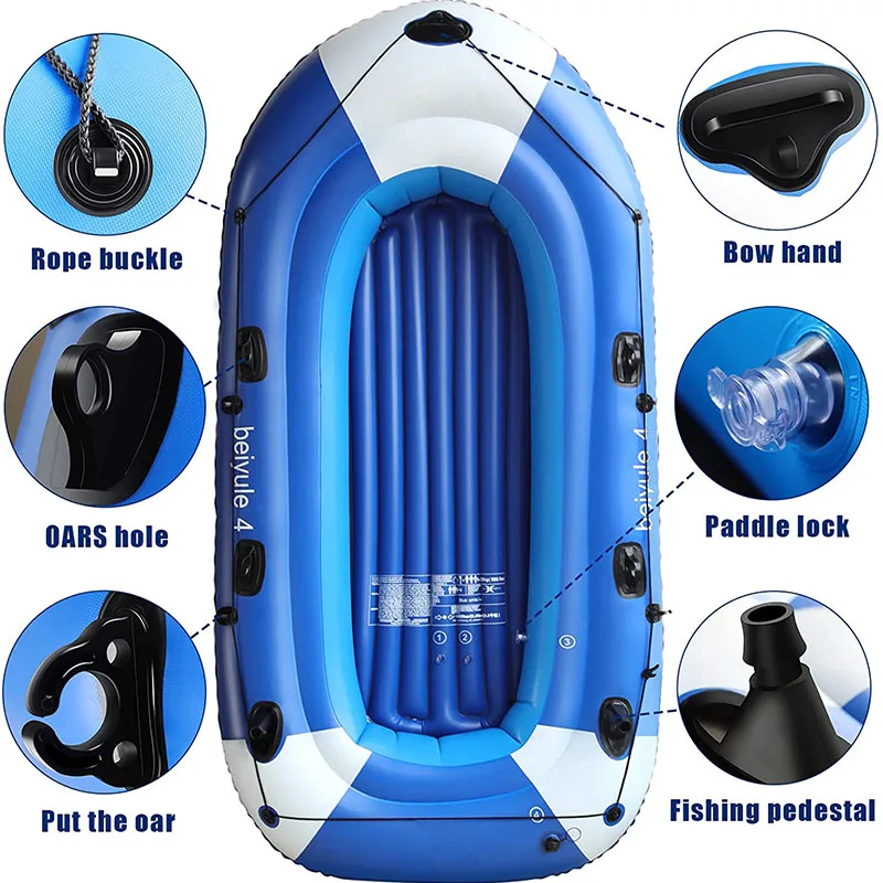 Надувная лодка-утолщенные надувные плоты с воздушным насосом верёвка для ремонта весла лодка рыбалки каяк взрослых и детей