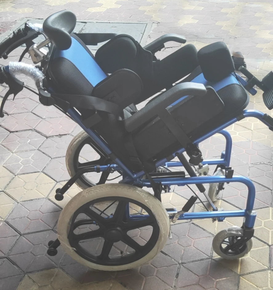 Old people handicapped cerebral palsy wheel chair aluminum adjustable cheap reclining wheelchair for disabled