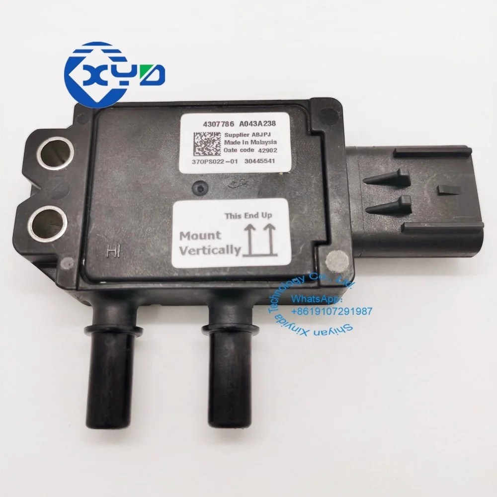 XINYIDA Manufacturer Directly Supply Truck SCR Parts 4307786 30314742 2871960 4984178 Differential Pressure Sensor