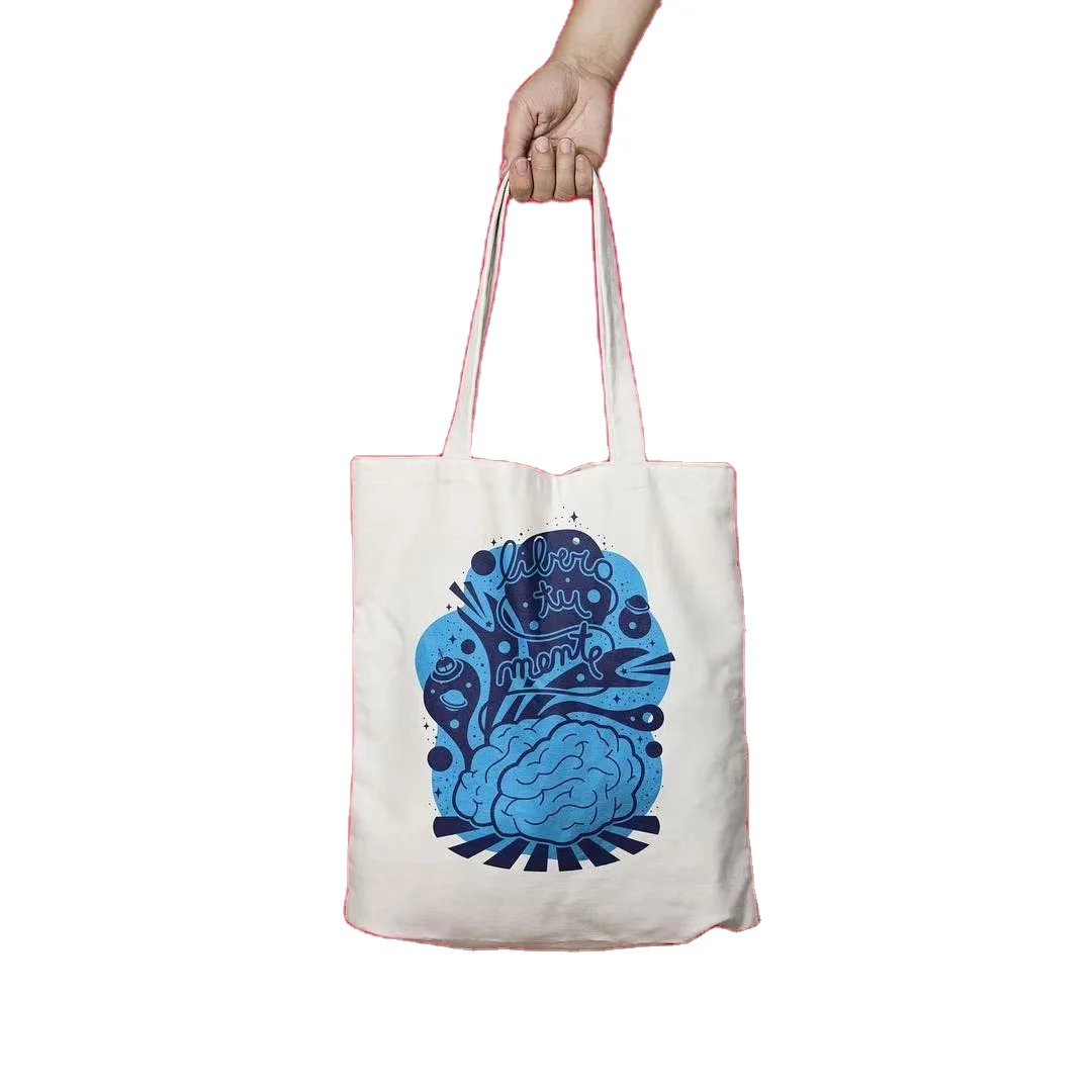 OEKO-TEX детская хлопковая Холщовая Сумка-тоут с логотипом на заказ