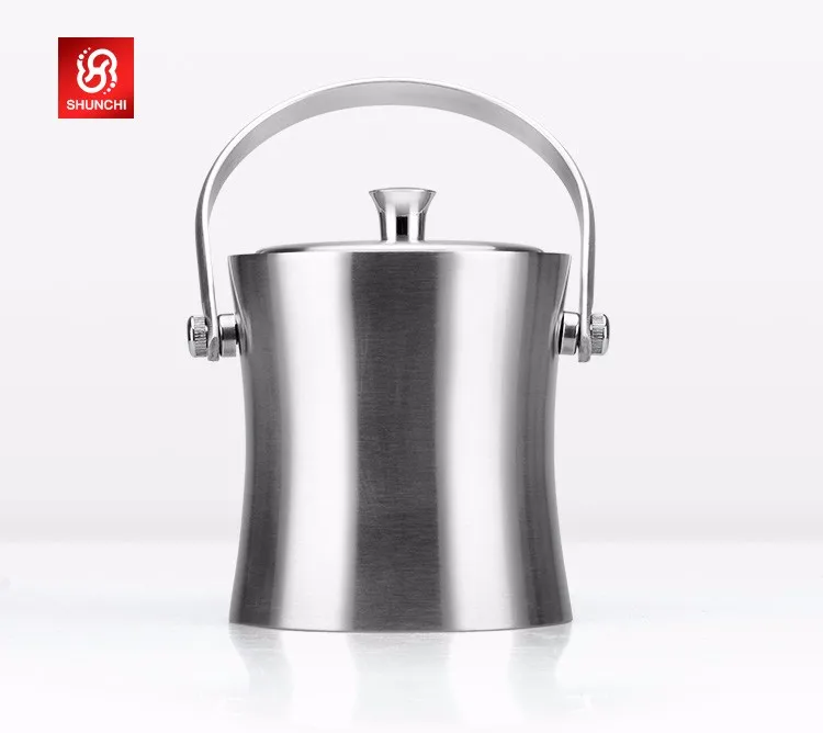 
Stainless Steel 201 Ice Bucket Beer Bottle Cooler Food Contact Safe 1.0 L 2.0 L 3.0 L 