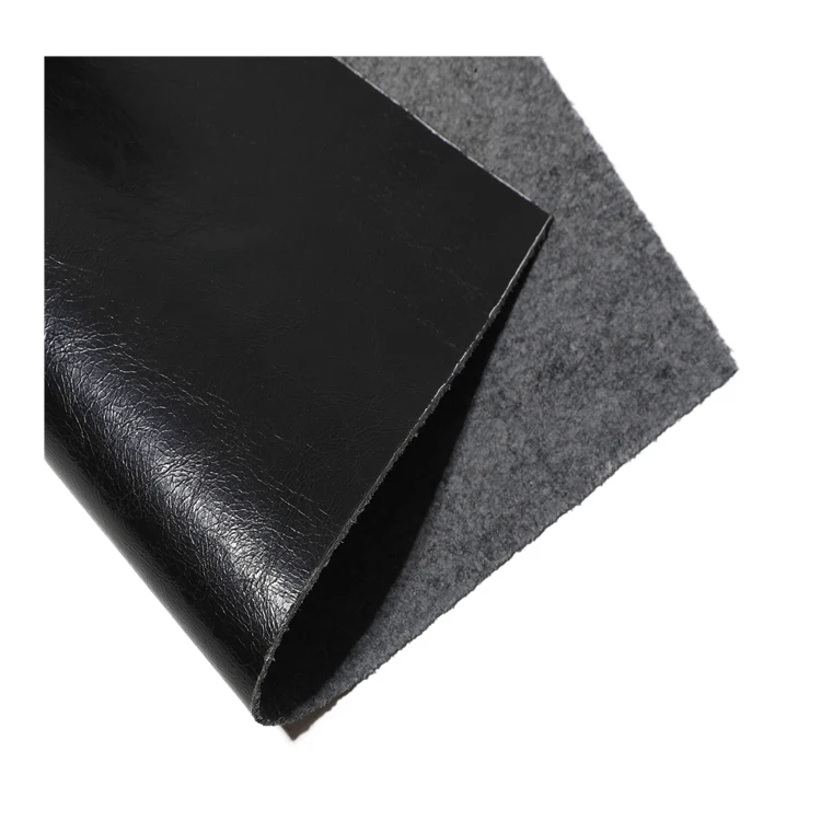 
High quality texture regenerated artificial leather PU Recycled synthetic sofa leather 