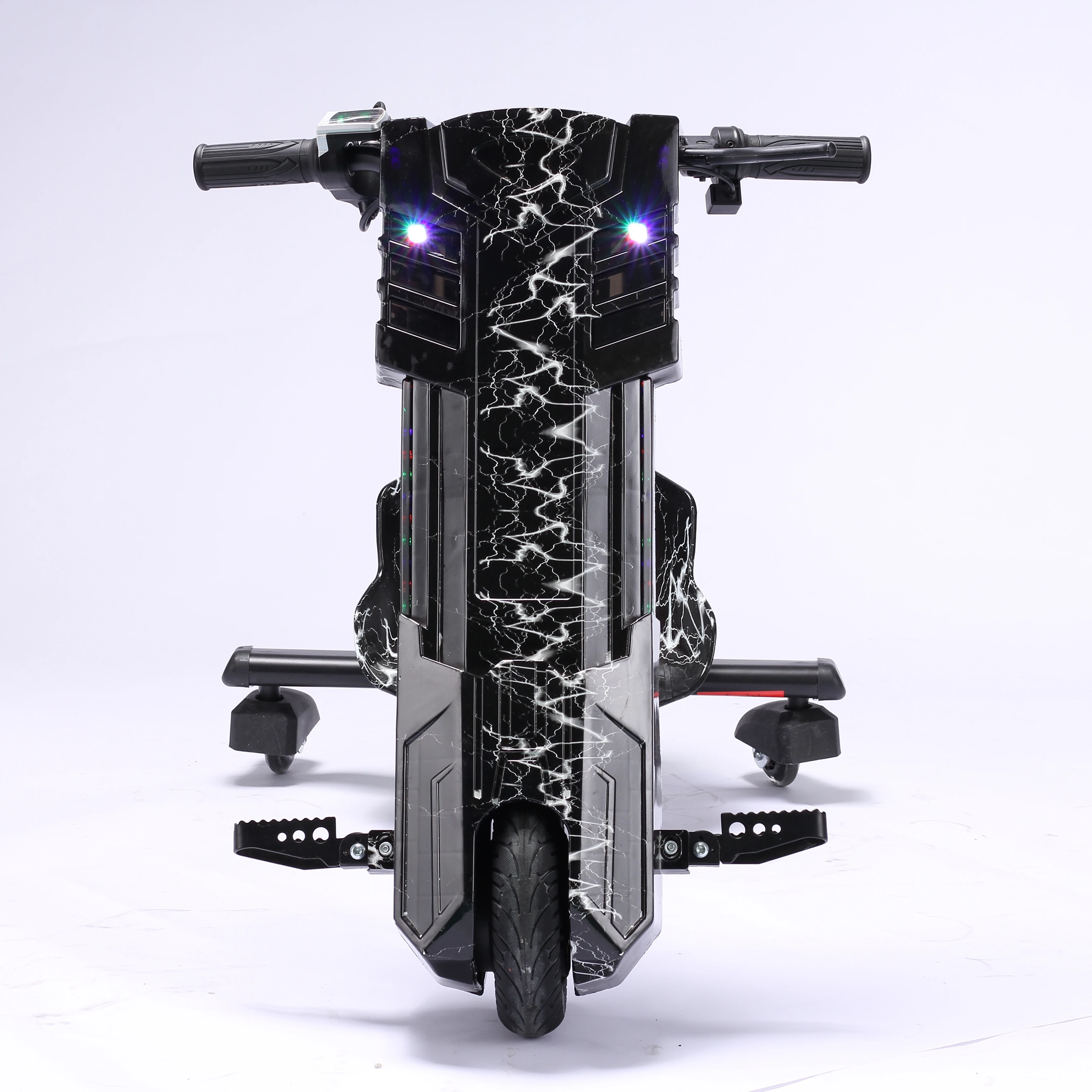 Strong Power 6.5 Inch Three Wheels Electric Drift Scooter Trike With Adjustable Frame Bluetooth Speaker For Kids And Adults