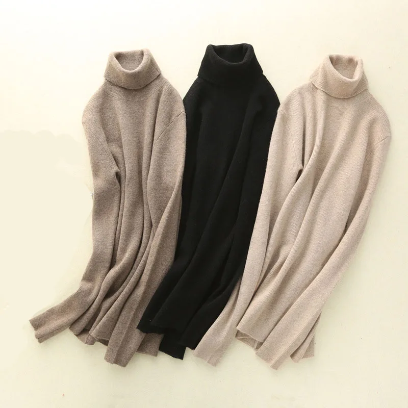wholesale new style knitting spring and autumn long sleeve men cashmere turtleneck sweater