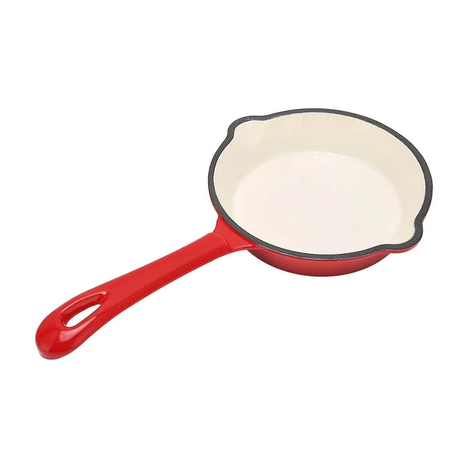 Cake Pan Cast Iron Pan Wholesale Enamel Coating Frying Pan Round With Iron Handles OEM ODM Factory