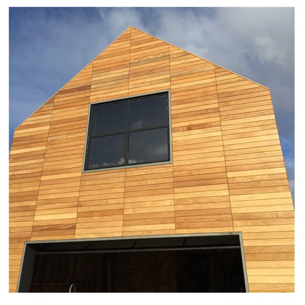 1x 6 decay resistant real wood garapa exterior wall panel