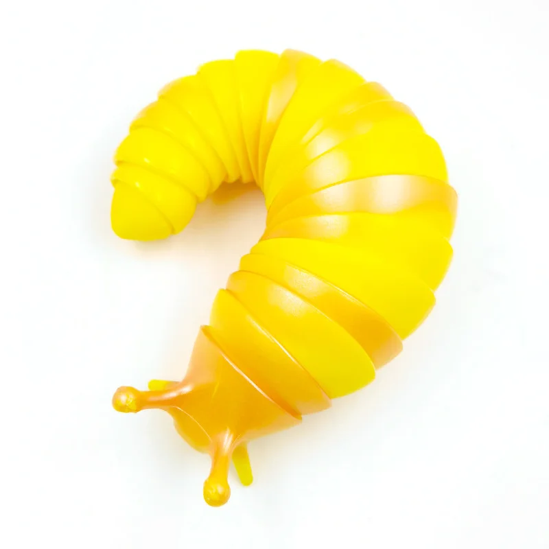 2022 New Sensory Twist Plastic Finger 3d Decompression Toy Articulated Fidget Slug Toy for Kids