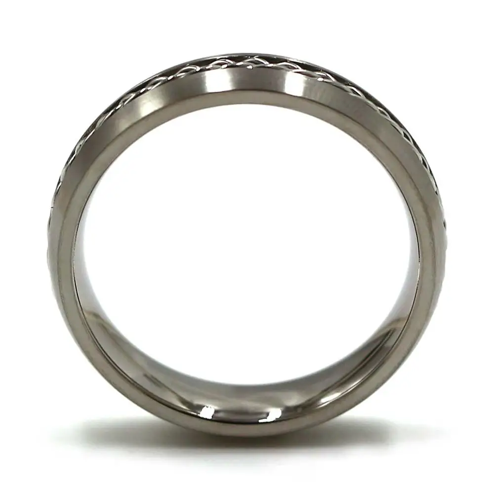 Titanium ring with wire