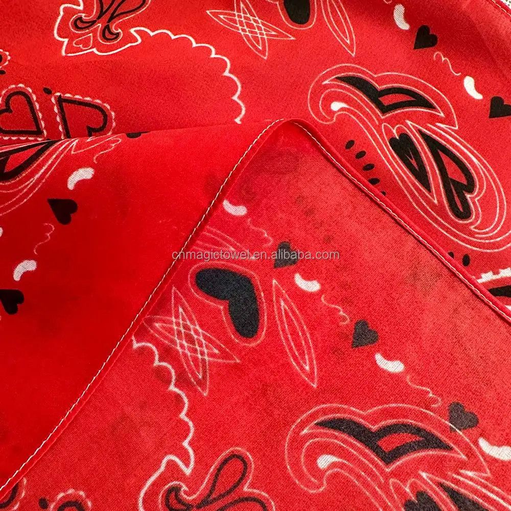Christmas Classic headband hair red bandana scarf silk bandana tube bandanna person ethnic dog cotton custom bandana with logo