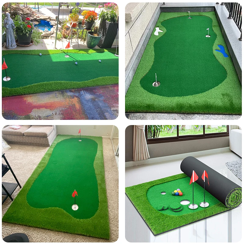 150*300cm Professional Mini Golf Course Indoor Outdoor Golf Putting Green Turf Matt Golf Hitting Practice Mat