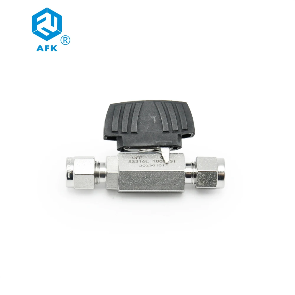 1000psi 1/4in 3/8in 1/2in 6mm OD Ball valve stainless steel 316 butterfly handlevalve engineering quality ss ball valve
