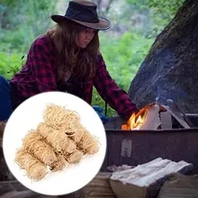 Camping mountaineers home fireplace kindling fire kindling flammable wood wire wax sticks 100 pieces/box