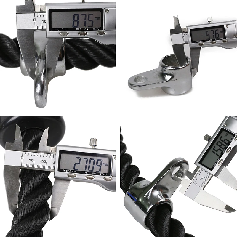 
Factory Wholesale fitness accessories 27 inches Triceps Rope 