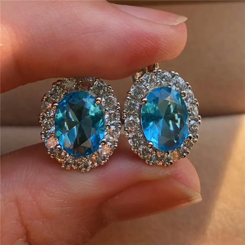 CAOSHI Big Oval Stud Earrings For Women 2021 New Classic Elegant Earrings Fashion Jewelry Wholesale Large Stud Earrings