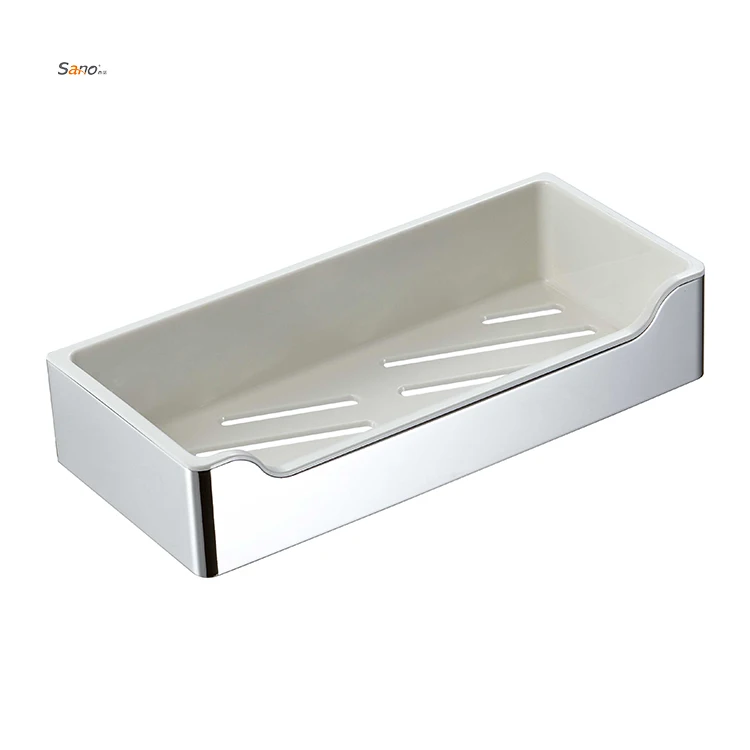 High Quality Stainless Steel Corner Shelf Bracket Shelves Soap Dish Shampoo Basket Wall Mounted Bathroom Shower Caddy