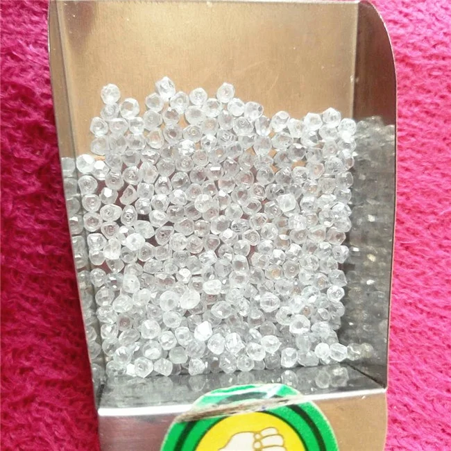 synthetic HTHP white uncut lab grown rough small size diamonds