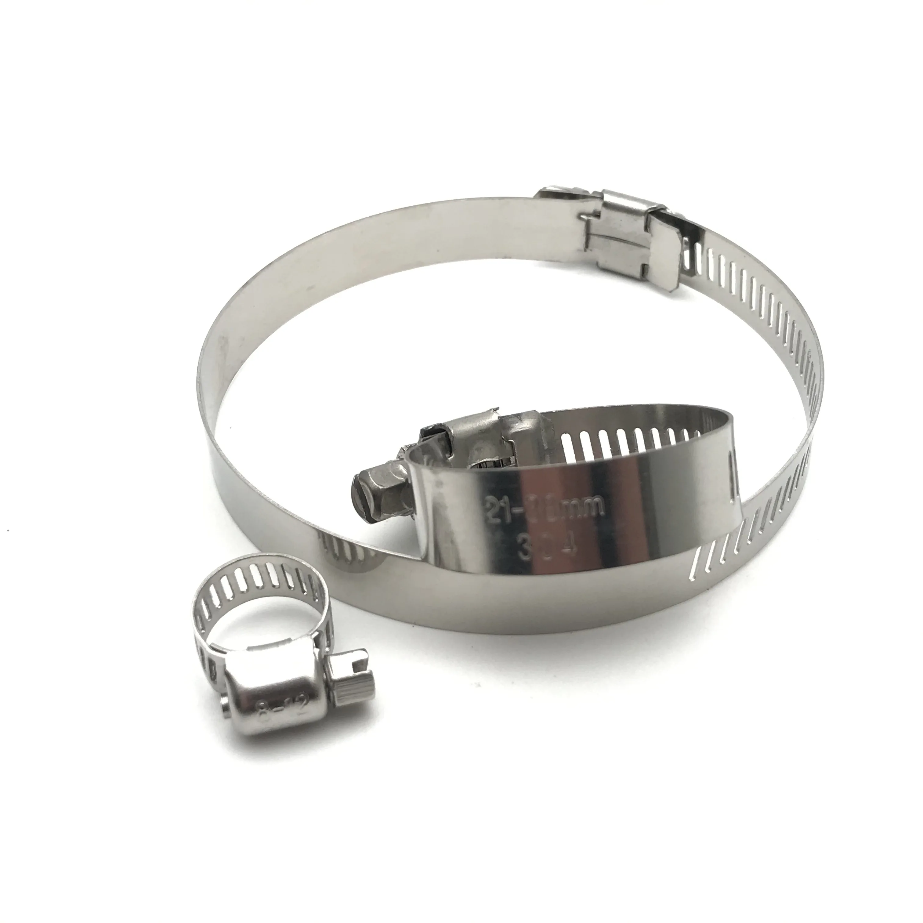 SS316 Stainless Steel Germany Type Adjustable pipe clamp abrazaderas Hose Clamps set