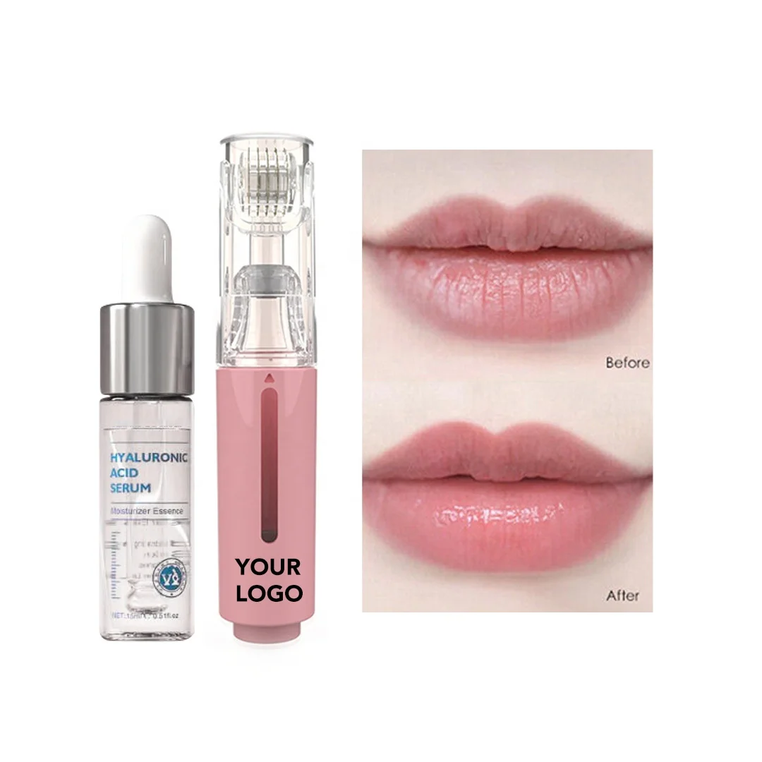High Quality Microneedle Roller Lip Serum Lip Gloss Moisturizing Lip Plump Serum Derma Roller
