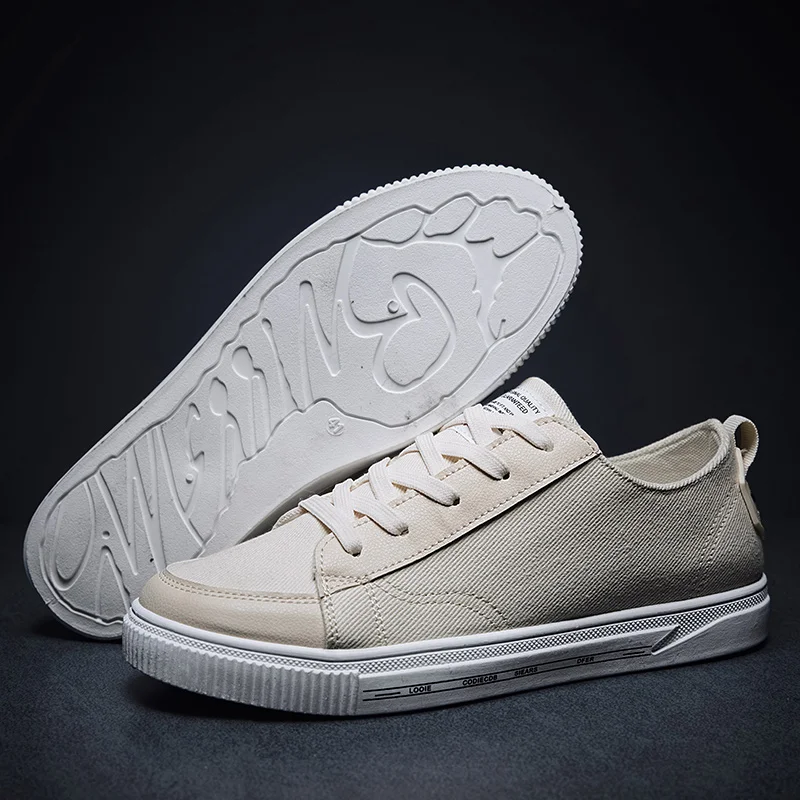 Оптовая продажа, Нескользящие шикарные повседневные белые парусиновые туфли на плоской подошве, модные ретро туфли