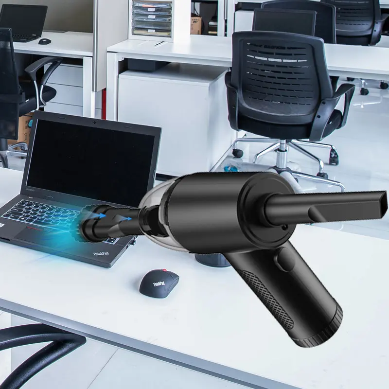 Compressed Air Vacuum Cleaner Hand Held Air Vacuum for Dust Cleaning Electronic Blower Duster Portable 2 in 1