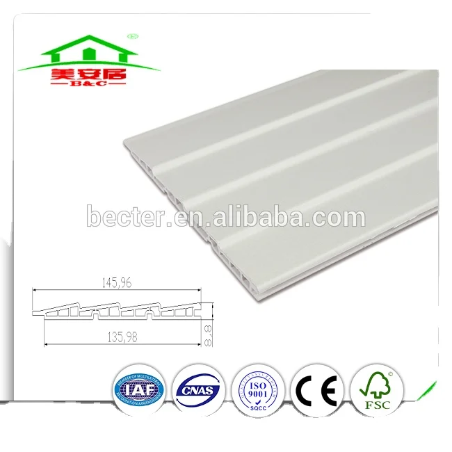 white color PVC door panel for sliding Wardrobe