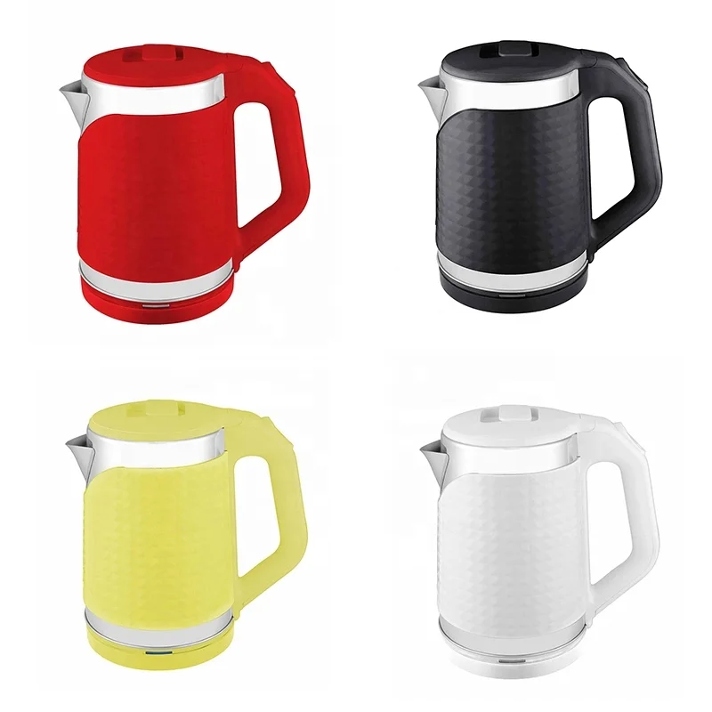 ODM Stainless Steel Plastic Custom 2.0L Electric Kettle, Mixed Color Mechanical Poly Bag+3 Layer Gift Box+5 Layer Carton Box 220